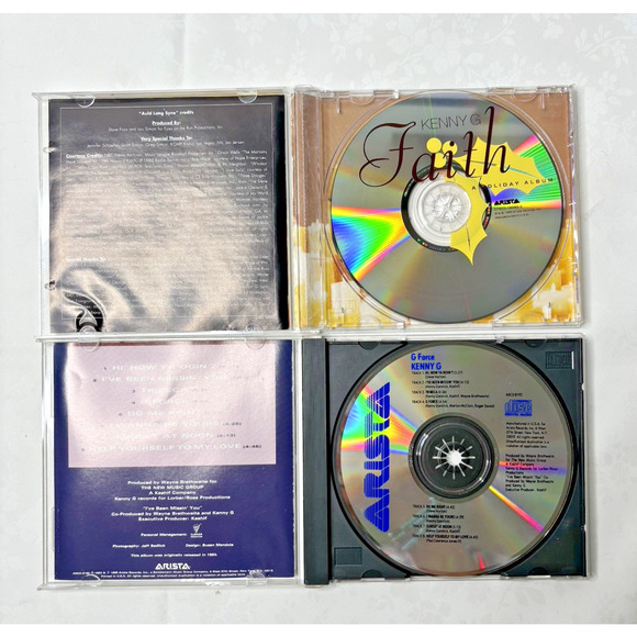 Lot of 2 Kenny G CD's Faith and G Force - Picture 3 of 4